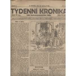 Týdenní kronika (9.1.1919) - staré noviny, 1. republika