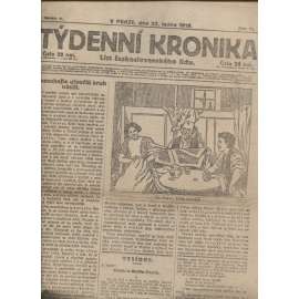 Týdenní kronika (23.1.1919) - staré noviny, 1. republika