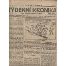 Týdenní kronika (13.2.1919) - staré noviny, 1. republika