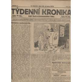 Týdenní kronika (27.2.1919) - staré noviny, 1. republika