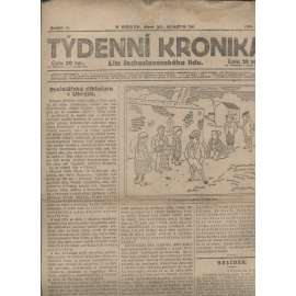 Týdenní kronika (27.3.1919) - staré noviny, 1. republika