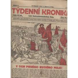 Týdenní kronika (1.5.1919) - staré noviny, 1. republika