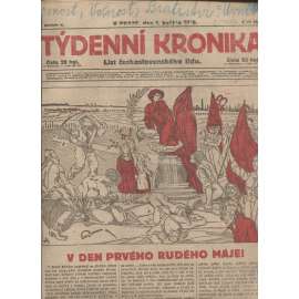 Týdenní kronika (1.5.1919) - staré noviny, 1. republika