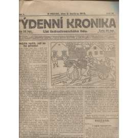 Týdenní kronika (8.5.1919) - staré noviny, 1. republika