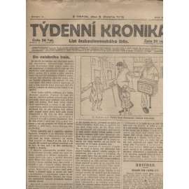 Týdenní kronika (5.6.1919) - staré noviny, 1. republika