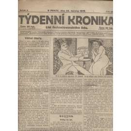 Týdenní kronika (26.6.1919) - staré noviny, 1. republika