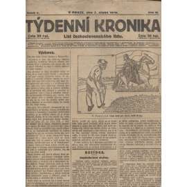 Týdenní kronika (7.8.1919) - staré noviny, 1. republika