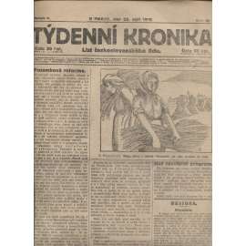 Týdenní kronika (25.9.1919) - staré noviny, 1. republika