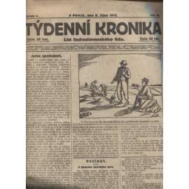 Týdenní kronika (9.10.1919) - staré noviny, 1. republika