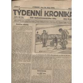 Týdenní kronika (16.10.1919) - staré noviny, 1. republika