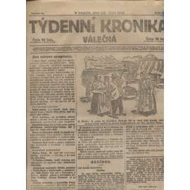 Týdenní kronika (25.10.1917) - staré noviny, 1. republika, 1. světová válka