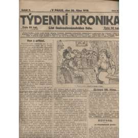 Týdenní kronika (30.10.1919) - staré noviny, 1. republika