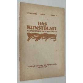 Das Kunstblatt, ročník 1917, č. 1 (leden) [umění; Edvard Munch; expresionismus; časopis]