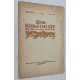 Das Kunstblatt, ročník 1917, č. 2 (únor) [umění; Georg Schrimpf; časopis; dřevořez; grafika]