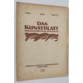 Das Kunstblatt, ročník 1917, č. 7 (červenec) [umění; Milly Steger; časopis; grafika]