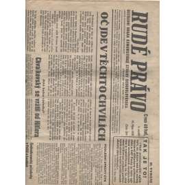 Rudé právo (16.10.1938)  - staré noviny, 1. republika