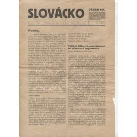 Slovácko (8.5.1945)  - staré noviny