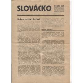 Slovácko (22.5.1945)  - staré noviny