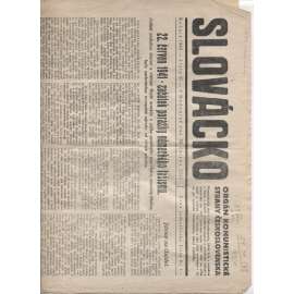 Slovácko (22.6.1945)  - staré noviny