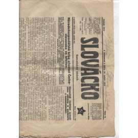 Slovácko (16.1.1923) - staré noviny, 1. republika (pošk.)