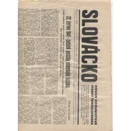 Slovácko (22.6.1945)  - staré noviny