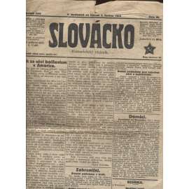 Slovácko (7.6.1923)  - staré noviny, 1. republika (pošk.)