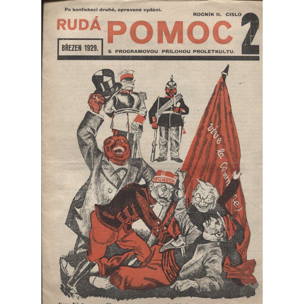 Rudá pomoc, ročník II., číslo 2/1929 - staré noviny, 1. republika