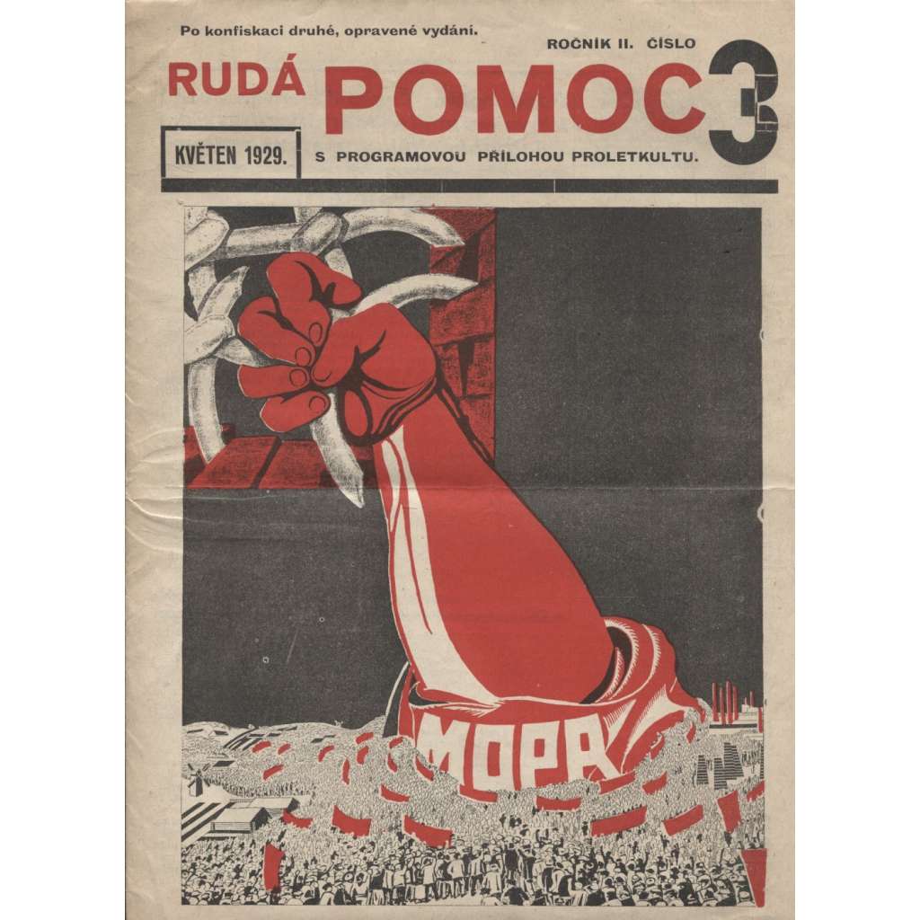 Rudá pomoc, ročník II., číslo 3/1929 - staré noviny, 1. republika