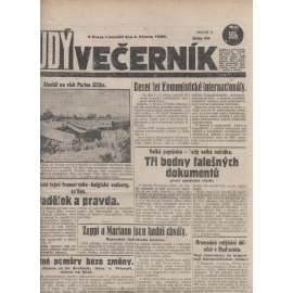 Rudý večerník (4.3.1929) - staré noviny, 1. republika