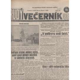 Rudý večerník (5.3.1929) - staré noviny, 1. republika