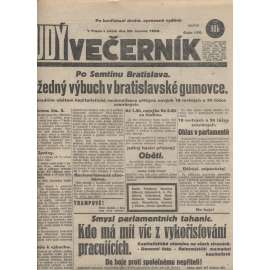 Rudý večerník (28.6.1929) - staré noviny, 1. republika