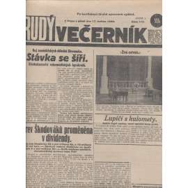 Rudý večerník (17.5.1929) - staré noviny, 1. republika