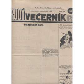 Rudý večerník (18.5.1929) - staré noviny, 1. republika