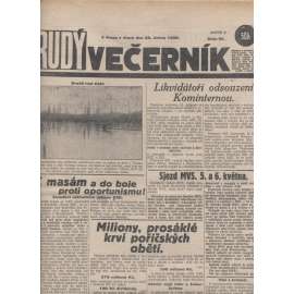 Rudý večerník (23.4.1929) - staré noviny, 1. republika