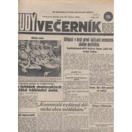 Rudý večerník (25.4.1929) - staré noviny, 1. republika