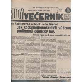 Rudý večerník (26.4.1929) - staré noviny, 1. republika