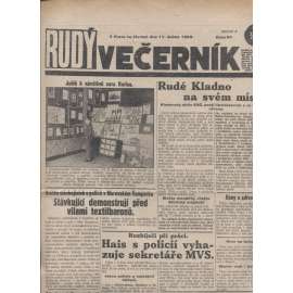 Rudý večerník (11.4.1929) - staré noviny, 1. republika