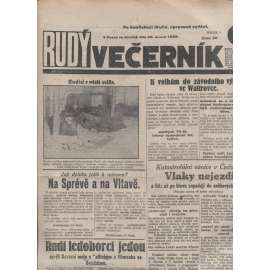 Rudý večerník (28.2.1929) - staré noviny, 1. republika