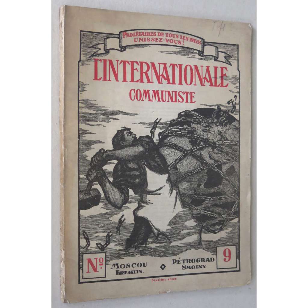L'Internationale Communiste, ročník 2, 1920, č. 9 [Komunistická internacionála; Kominterna; komunismus; bolševismus]
