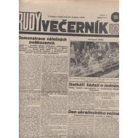 Rudý večerník (21.5.1929) - staré noviny, 1. republika