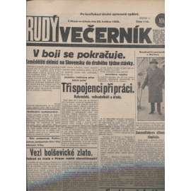 Rudý večerník (22.5.1929) - staré noviny, 1. republika