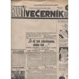 Rudý večerník (25.5.1929) - staré noviny, 1. republika