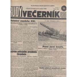 Rudý večerník (27.5.1929) - staré noviny, 1. republika