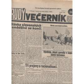 Rudý večerník (28.5.1929) - staré noviny, 1. republika