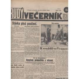 Rudý večerník (30.5.1929) - staré noviny, 1. republika