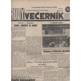 Rudý večerník (5.6.1929) - staré noviny, 1. republika