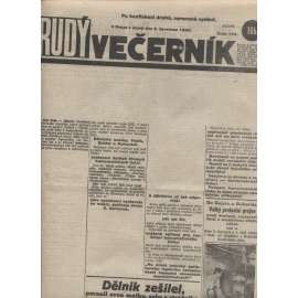 Rudý večerník (2.7.1929) - staré noviny, 1. republika