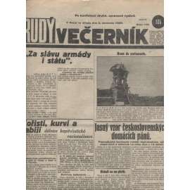 Rudý večerník (3.7.1929) - staré noviny, 1. republika