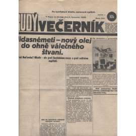 Rudý večerník (4.7.1929) - staré noviny, 1. republika