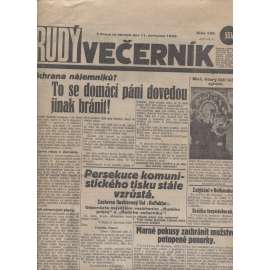 Rudý večerník (11.7.1929) - staré noviny, 1. republika